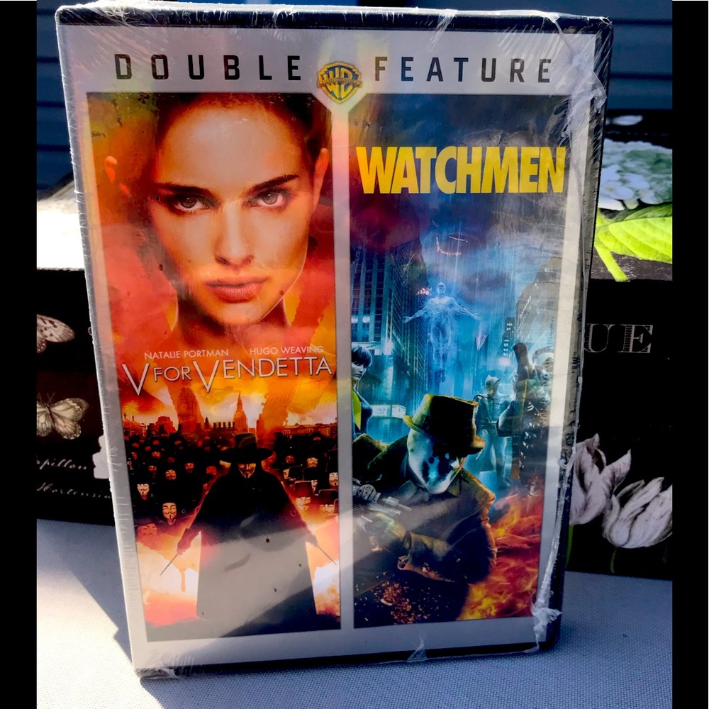 2 Movie DVD, sealed in package. Natalie Portman’s V for Vendetta & the Watchmen